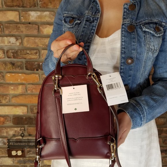 Kate Spade NATALIA mini convertible BACKPACK Red main image 9